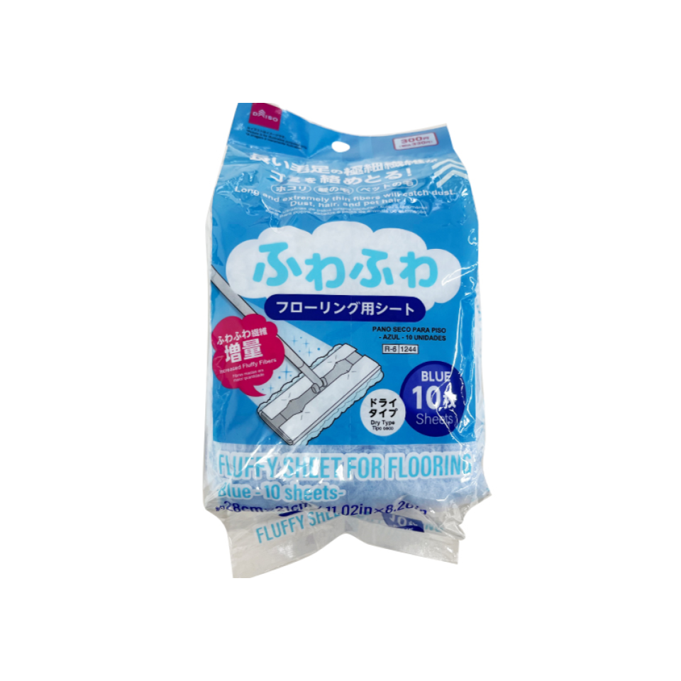 Fluffy Sheet for Flooring Blue
