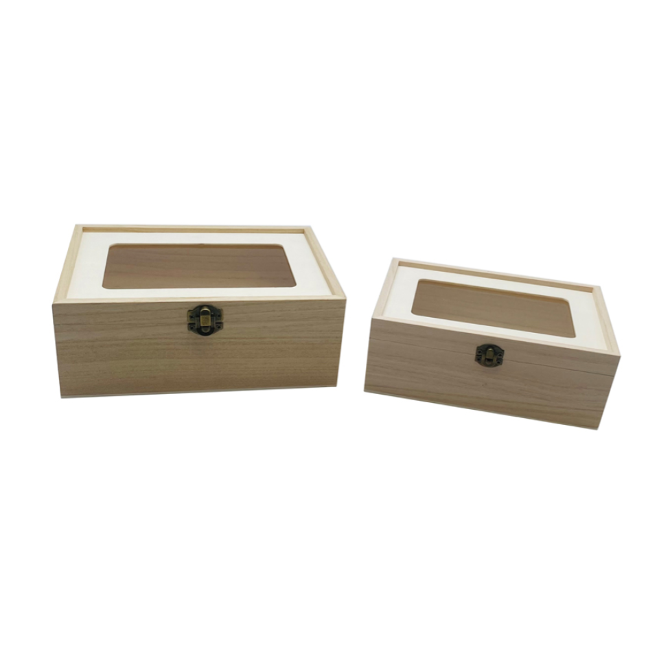 Wood Box with Lid Large Assorted Sizes