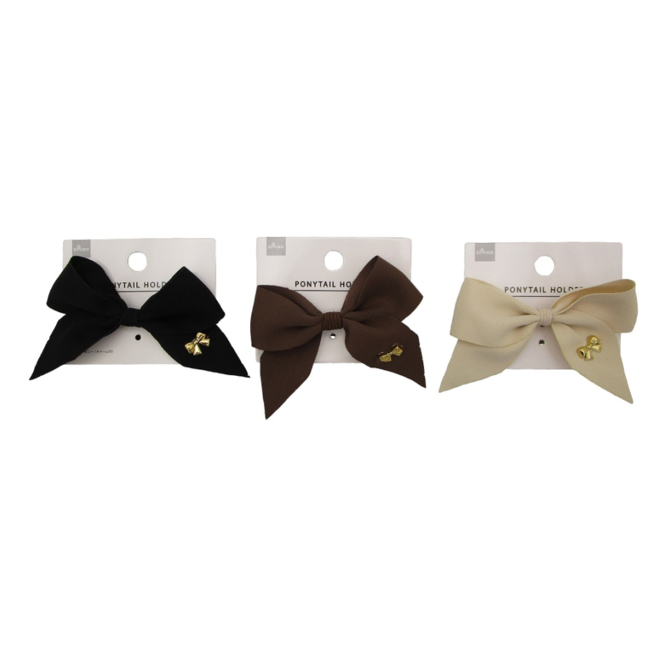 Ribbon Hair Pony with Charm