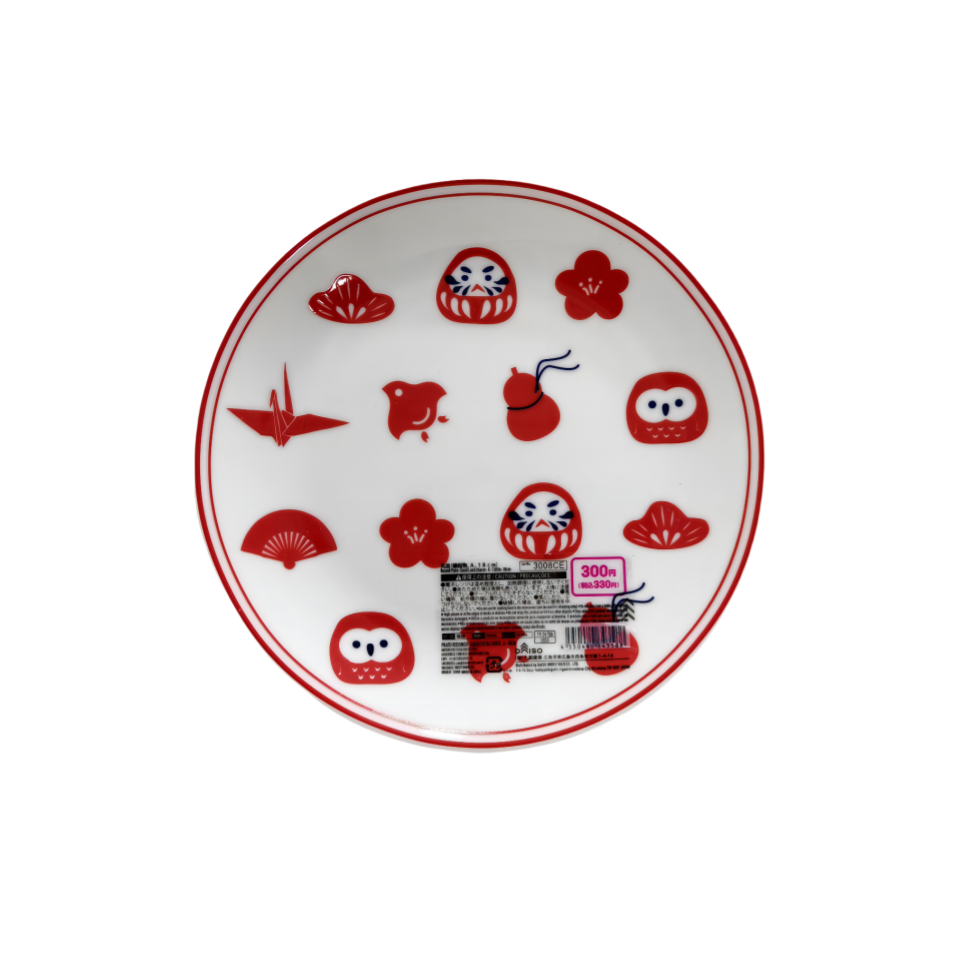 Round Plate Good Luck Charm A 18cm