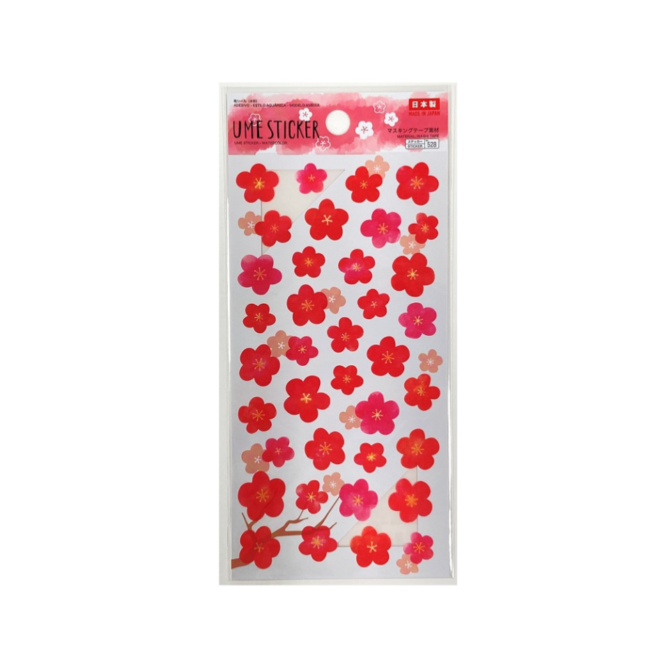 Plum Blossom Sticker Watercolor