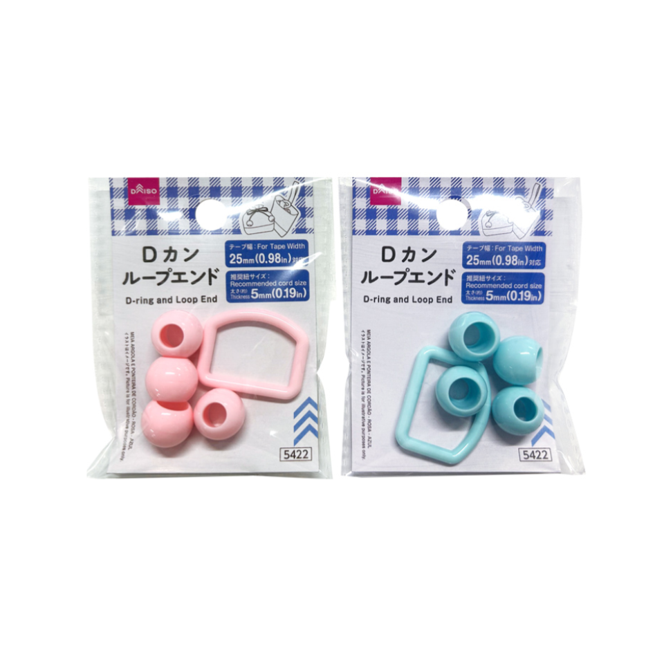 D-Ring and Loop End Pink/Blue