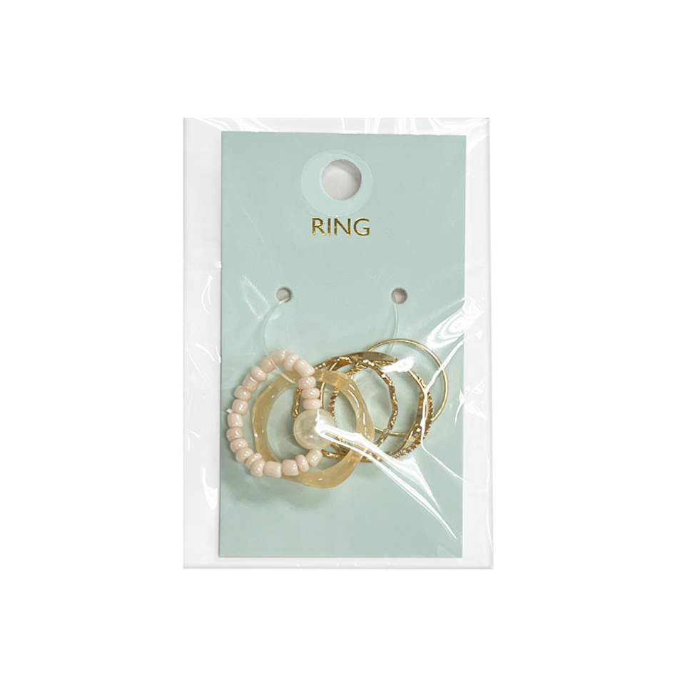 Ring Set 6pcs 40 Gold