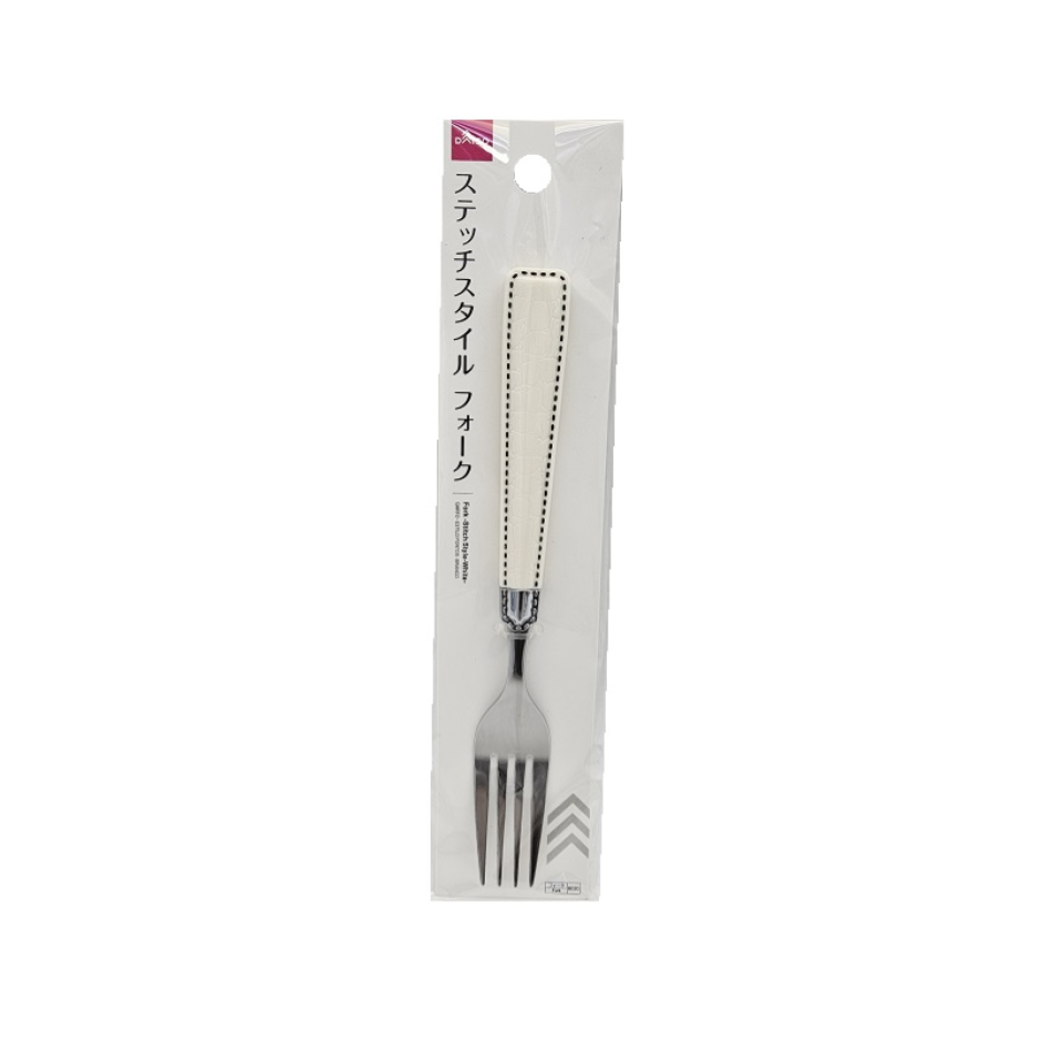 Fork Stitch Style White