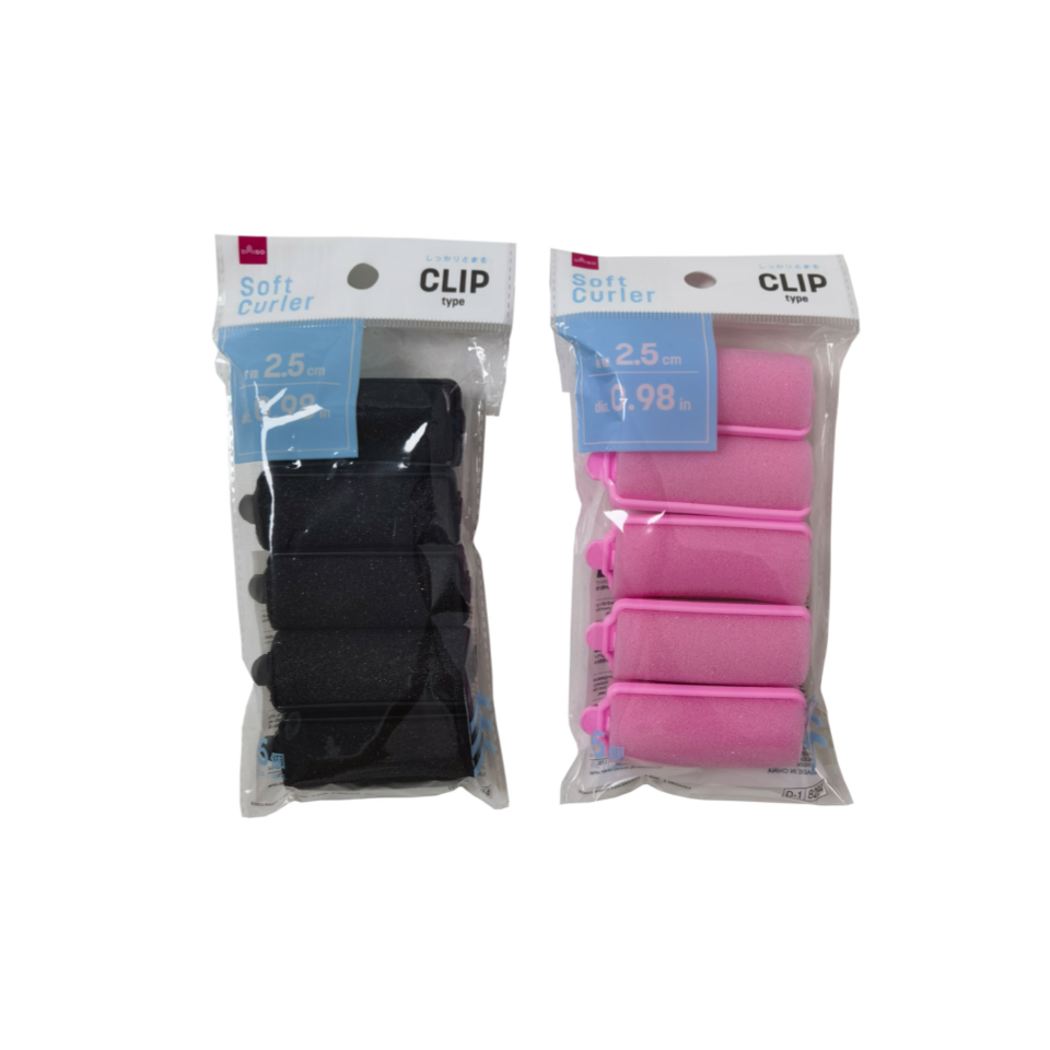 Soft Curlers with Clip 2.5cm