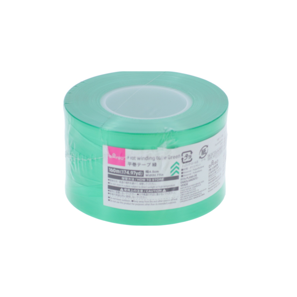 Flat Winding Tap Green 160m