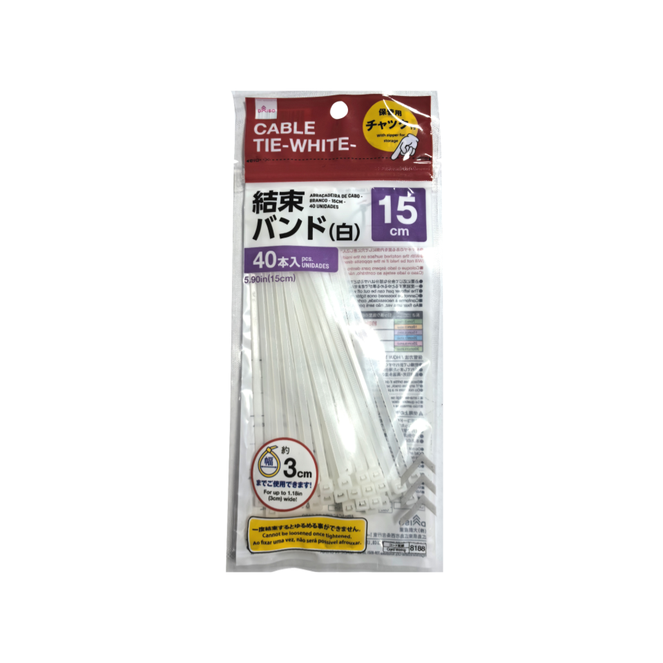 Cable Tie White 15cm