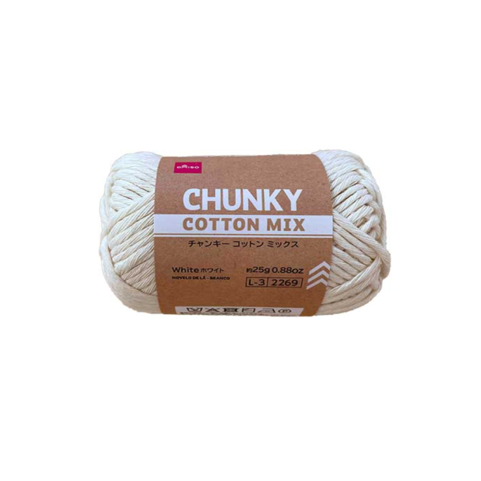 Yarn Bulky Cotton Mix White
