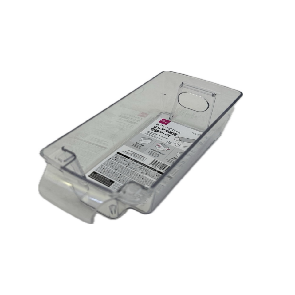 Stackable Clear Refrigerator Storage Case 19cm x 8.3cm x 6.5cm