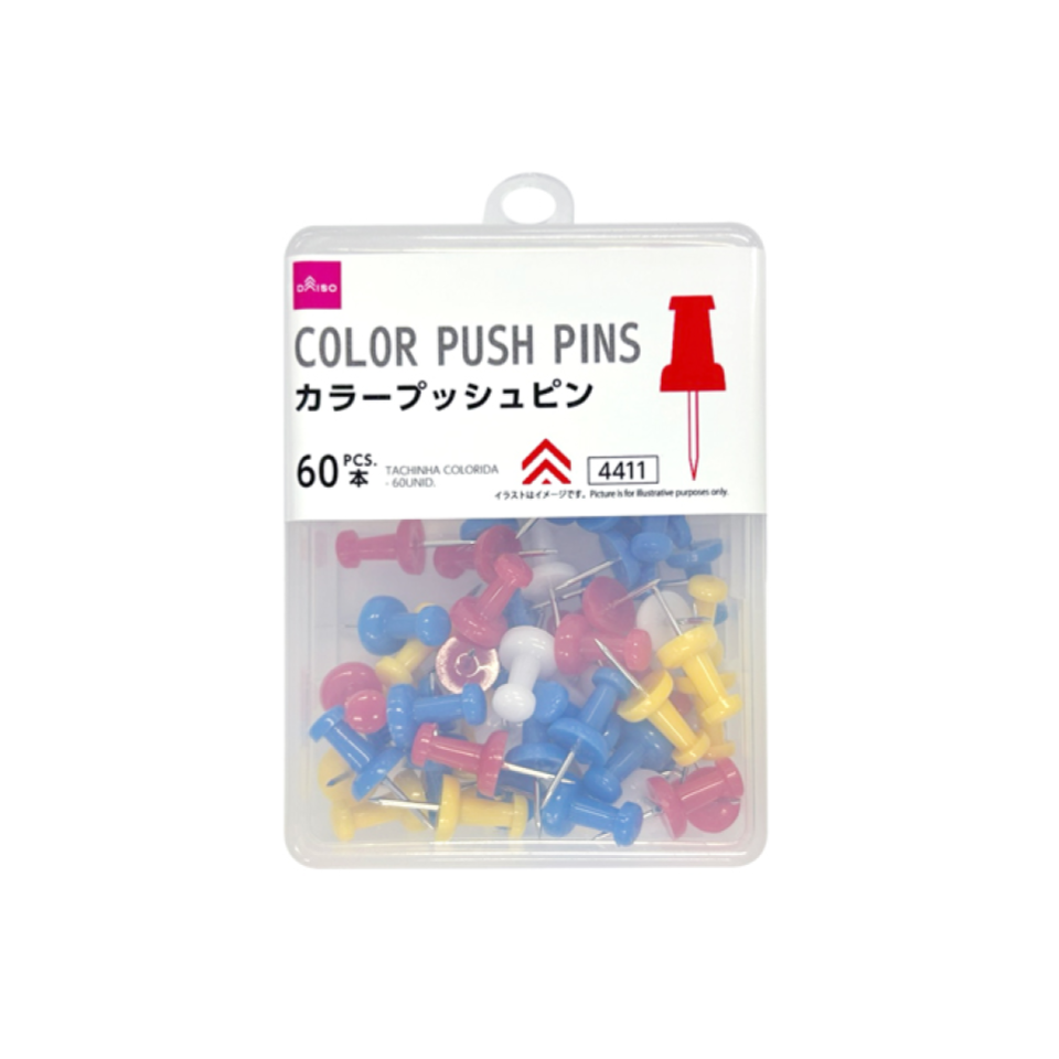 Color Push Pins 60pcs