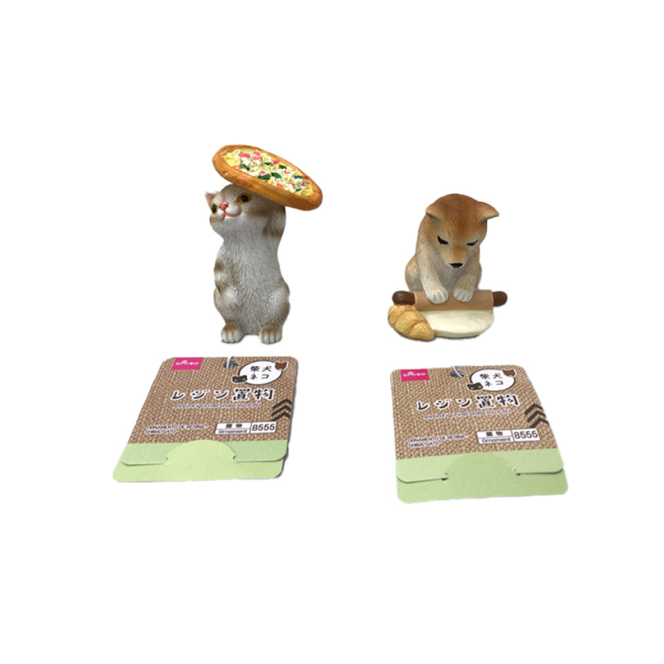 Resin Figurine Shiba Inu/Cat