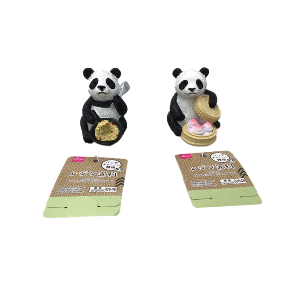 Resin Figurine Panda/Fried Rice/Steamed Buns