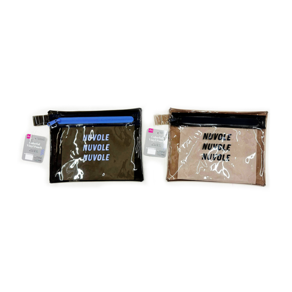 Flat Pouch with Handle Black/Mocha