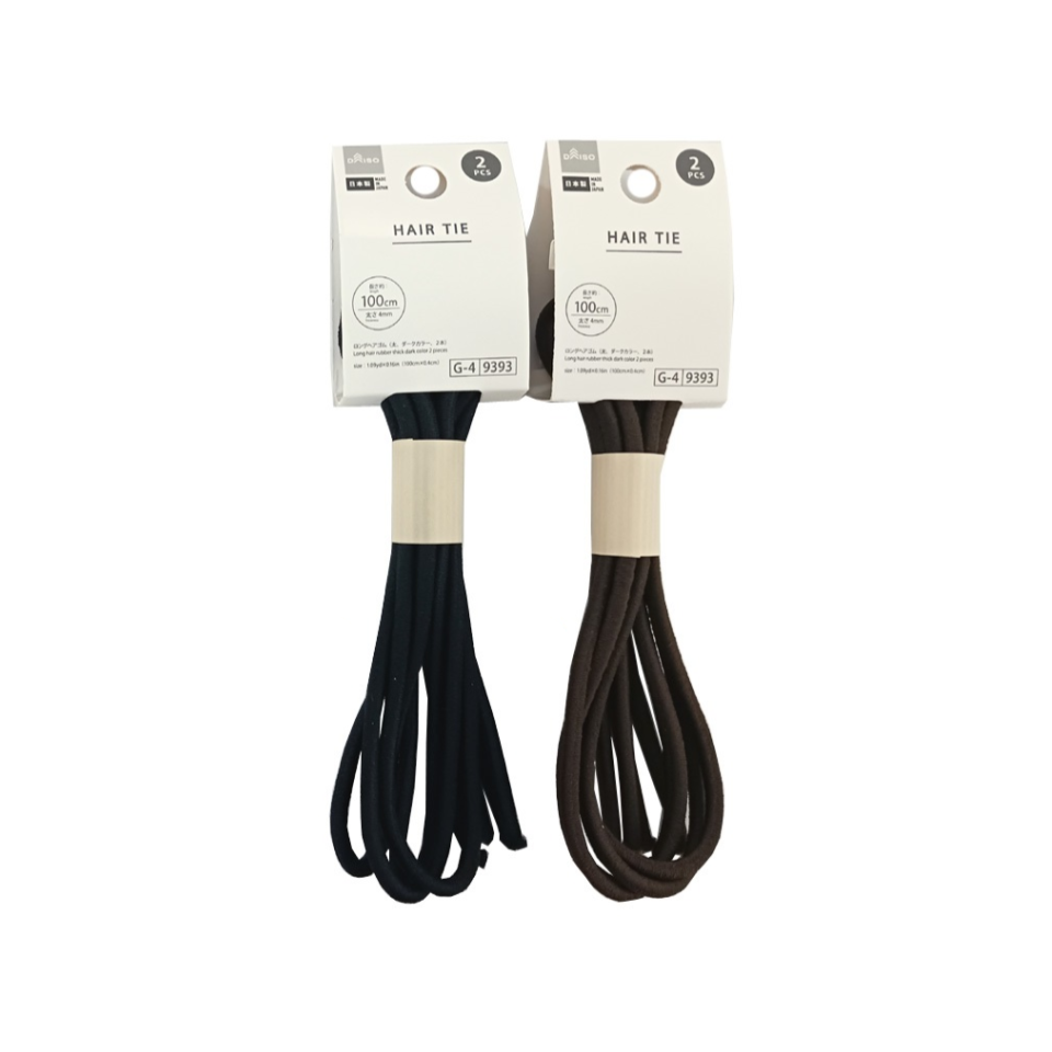 Long Hair Ties Thick Dark Color