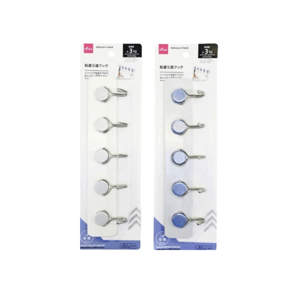 Five Hook Adhesive Hook