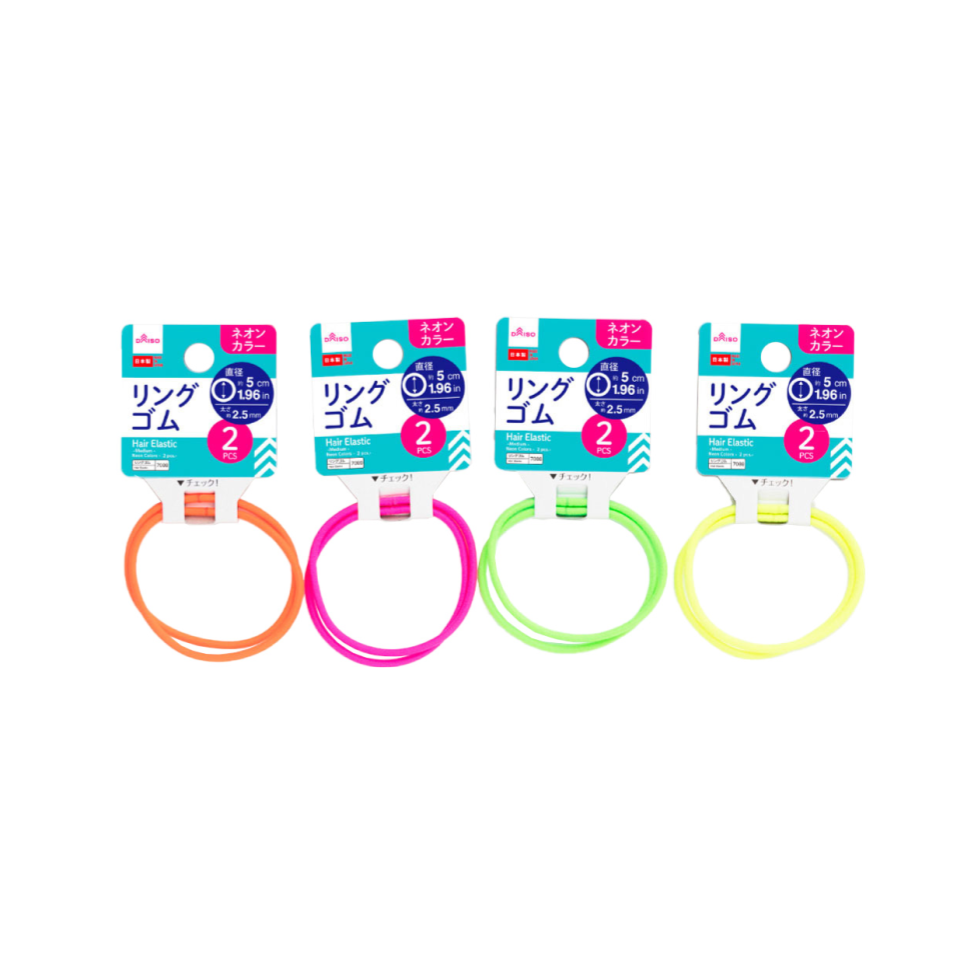 Hair Elastic Medium Neon Colors