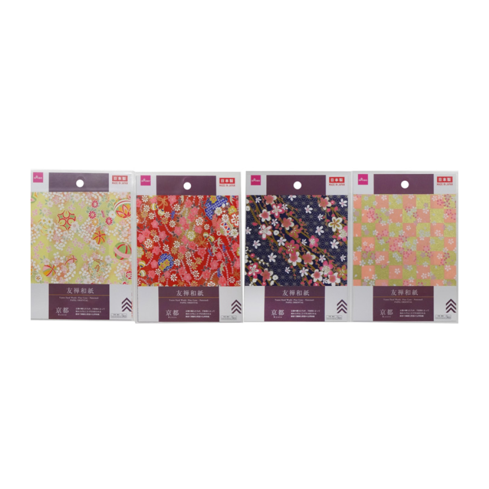 Yuzen Dyed Washi Pine Cone Patterned