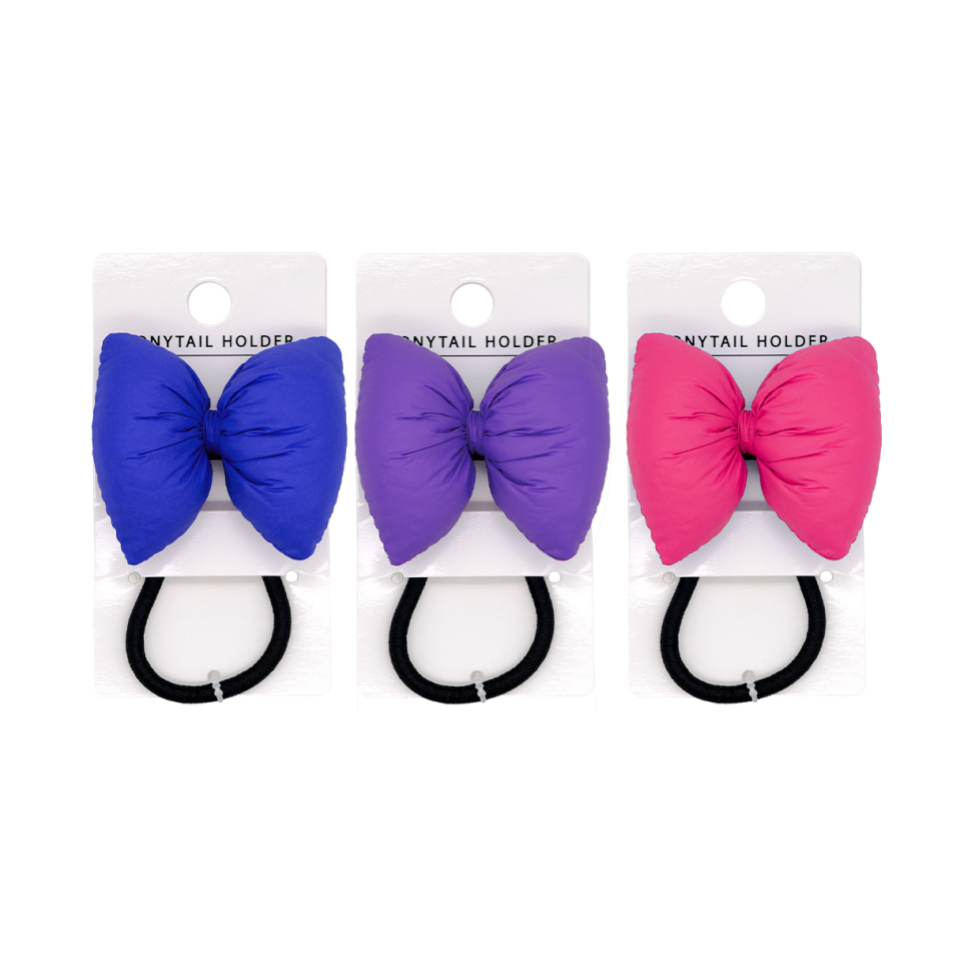 Balloon Ribbon Hair Pony Blue/Purple/Pink