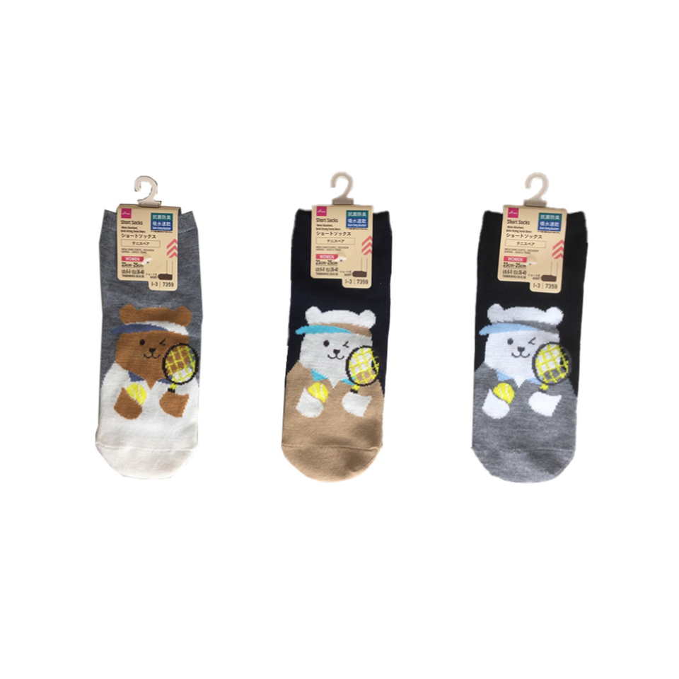 Short Socks Tennis Bears