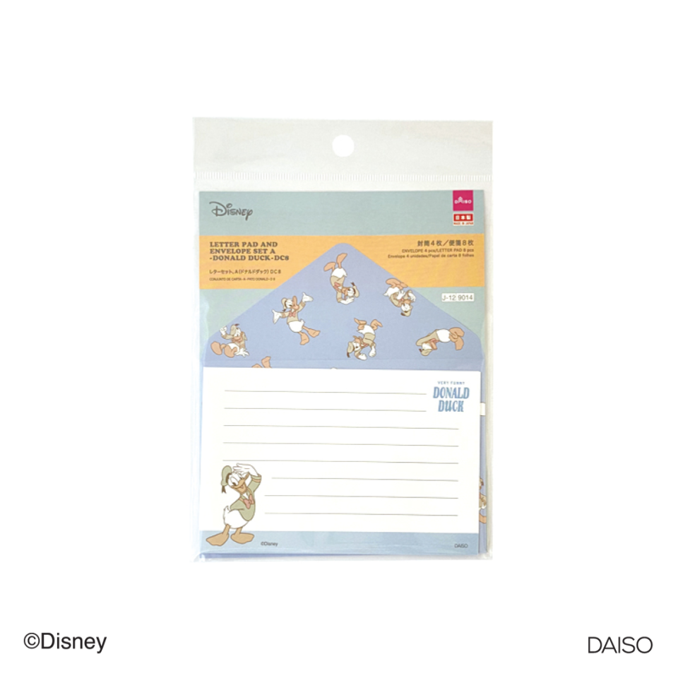 Letter Pad and Envelope Set A Donald Duck