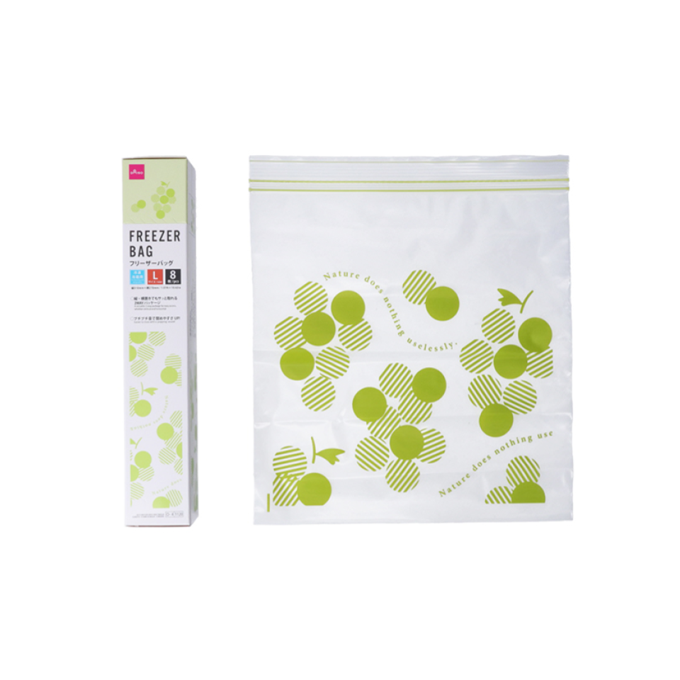 Double Zip Freezer Bag Muscat Pattern 31cm x 27cm