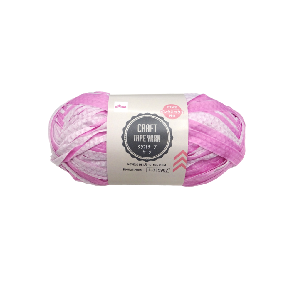 Craft Tape Yarn Pink