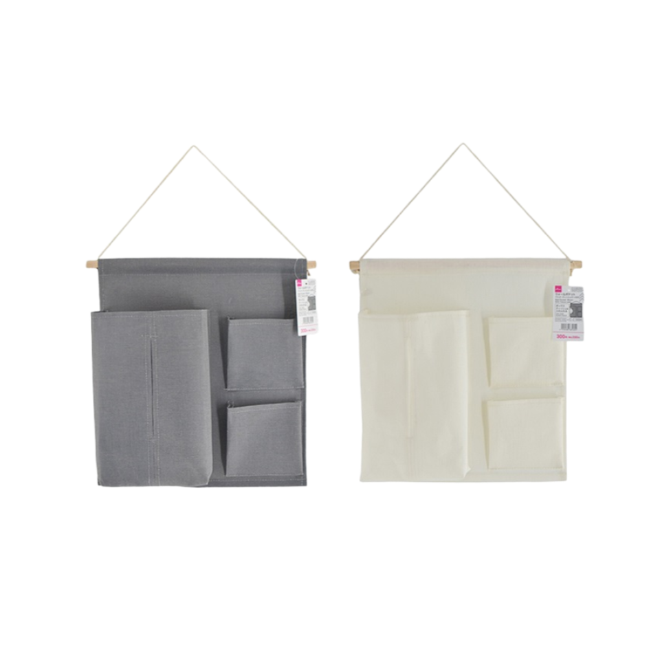 Wall Pocket with Tissue Case Wood