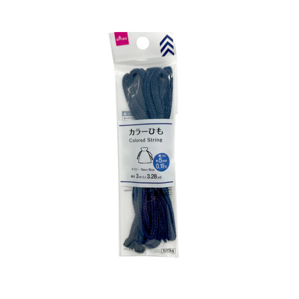 Colored String Navy Blue