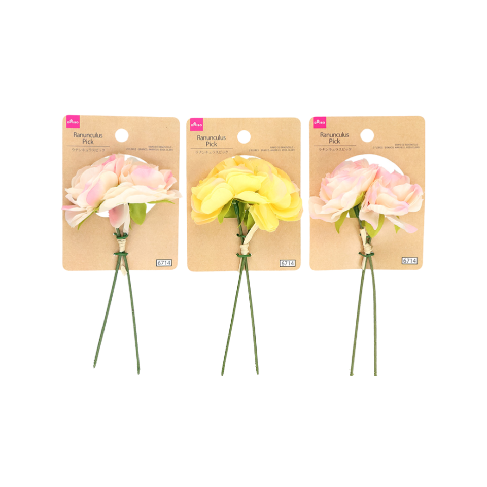 Ranunculus Pick White/Yellow/Light Pink