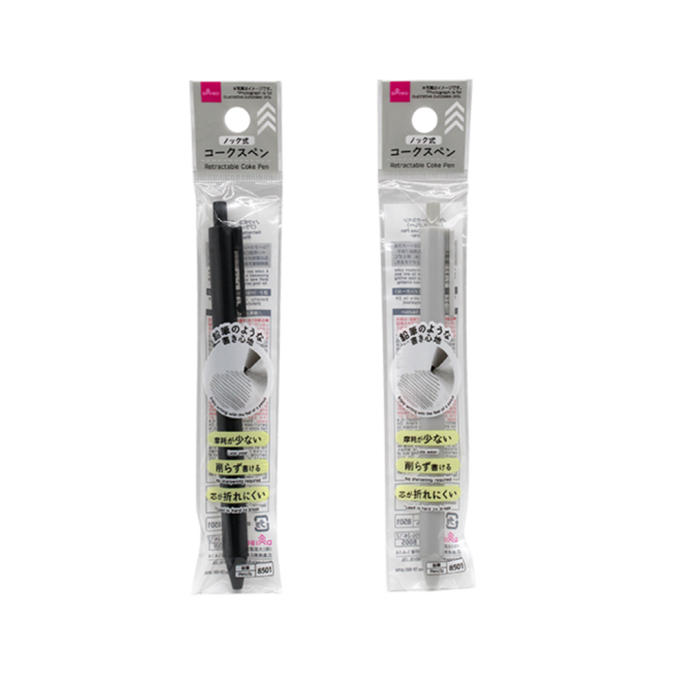 Retractable Coke Pen Black/Gray