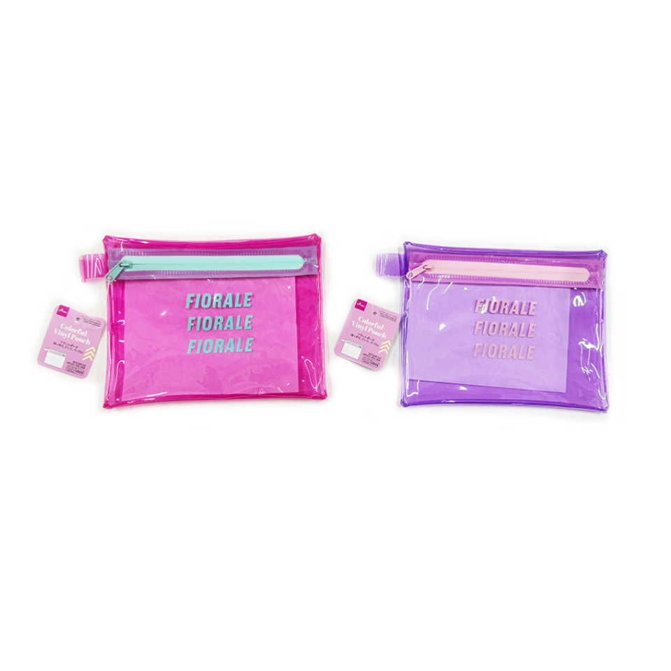 Flat Pouch with Handle Pink/Purple