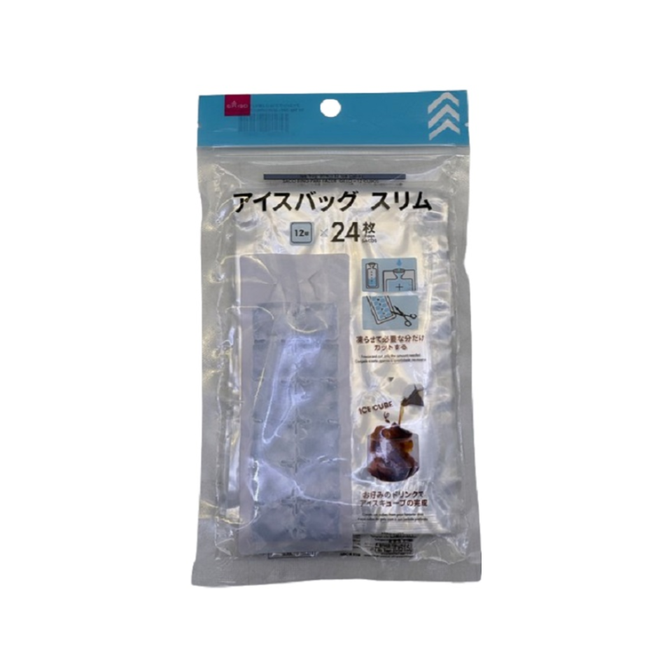 Ice Bag Slim 12 Ice Cubes x 24 Bags Square