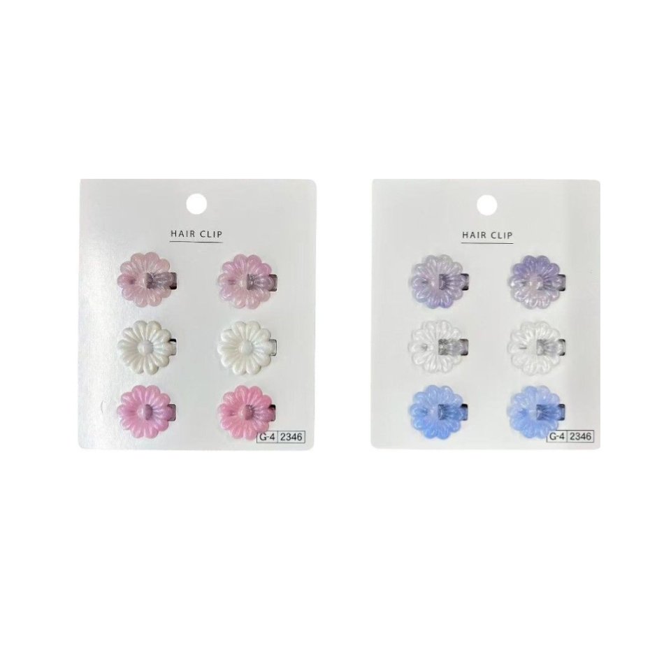 Marble Mini Flower Hair Clip