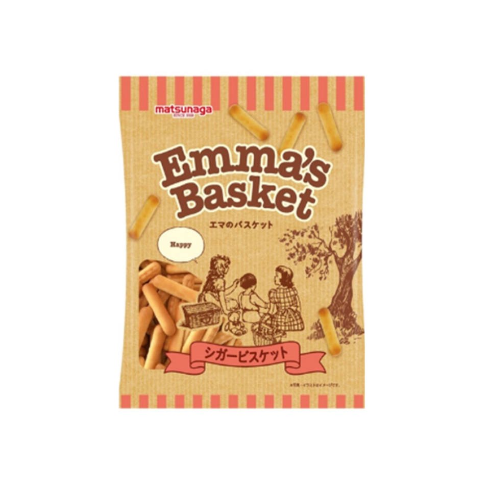 Matsunaga Emma's Basket Cigar Biscuits 140g