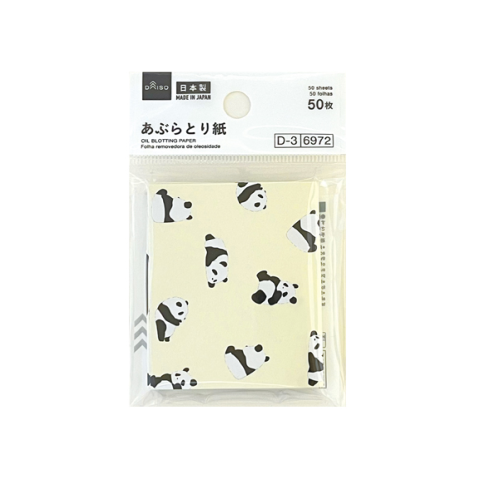 Oil Blotting Paper in Pop-Up Case Panda