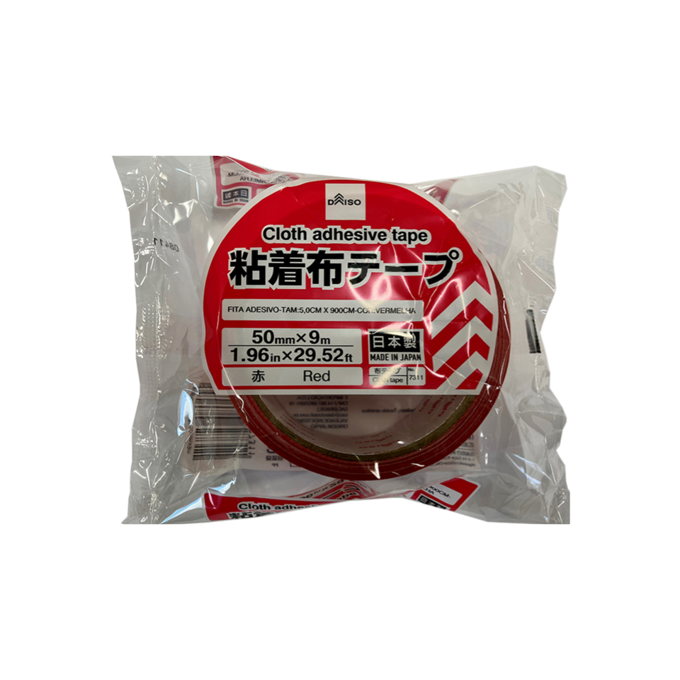 Cloth Adhesive Tape Red 50mm x 9m