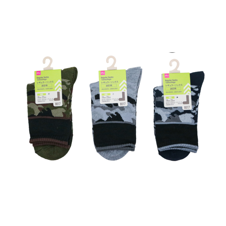 Regular Socks Kids Camouflage