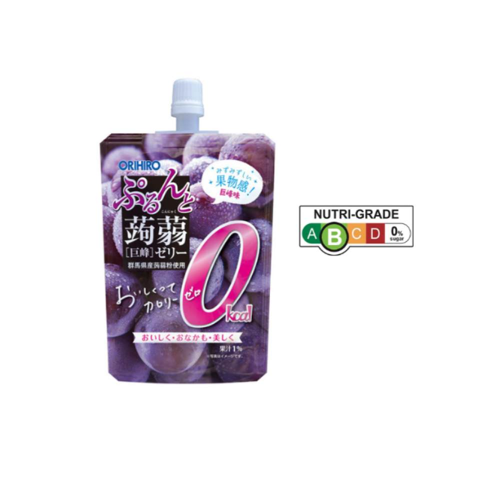 Orihiro Konjac Jerry with Standing Pouch Kyoho Grape 130g