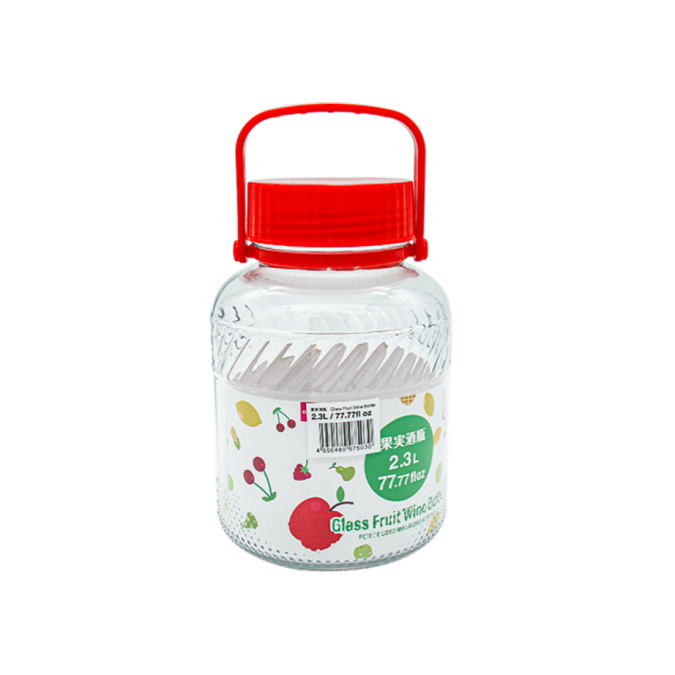 Glass Fruit Wine Bottle 2.3L