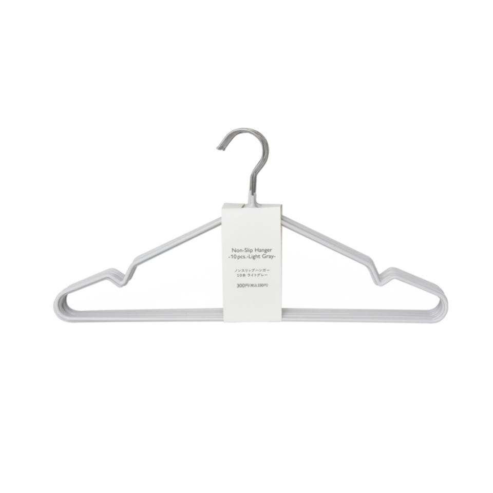 Non Slip Hanger Light Gray