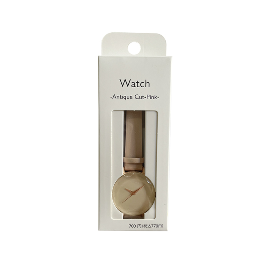 Wristwatch Antique Design Cut Pink