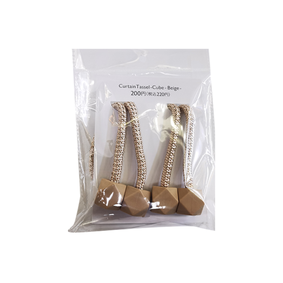 Curtain Tassel Cube Beige
