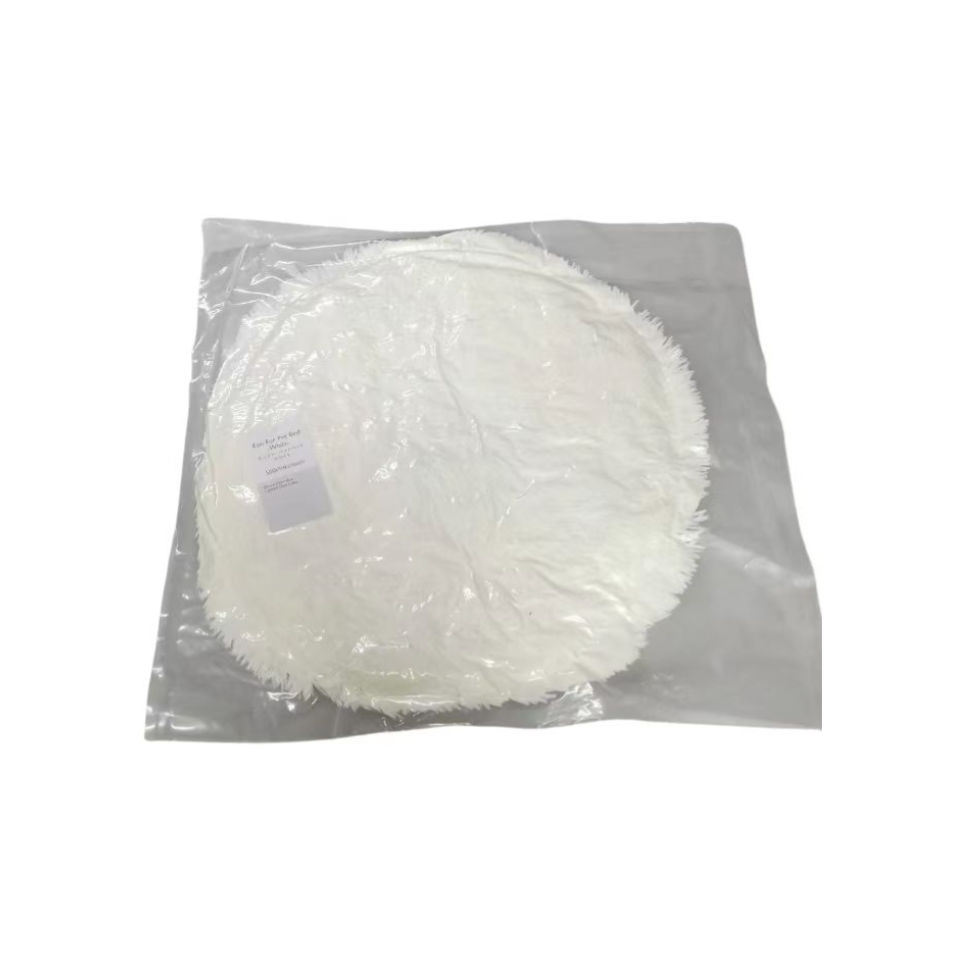 Eco Fur Pet Bed White