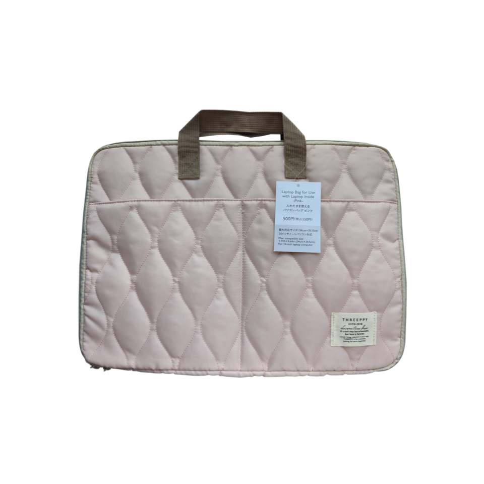 Laptop Bag That Can Be Used While the Laptop Is Inside Pink
