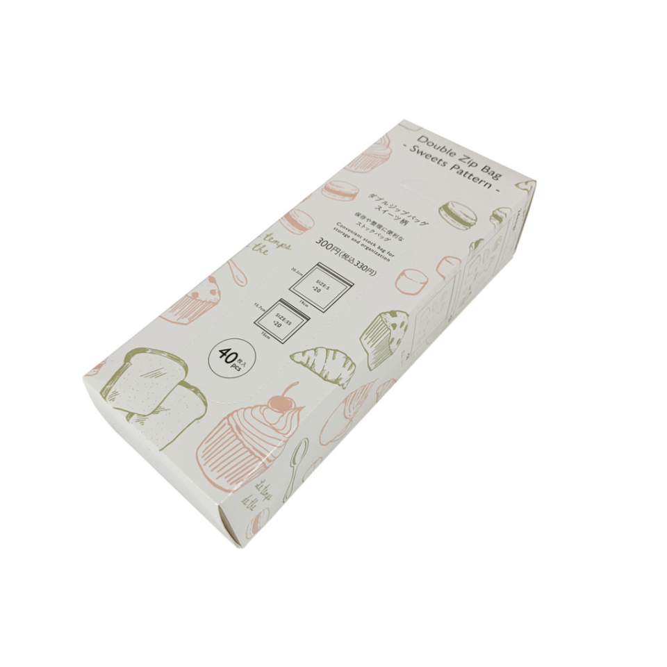 Double Zip Bag Sweets Pattern