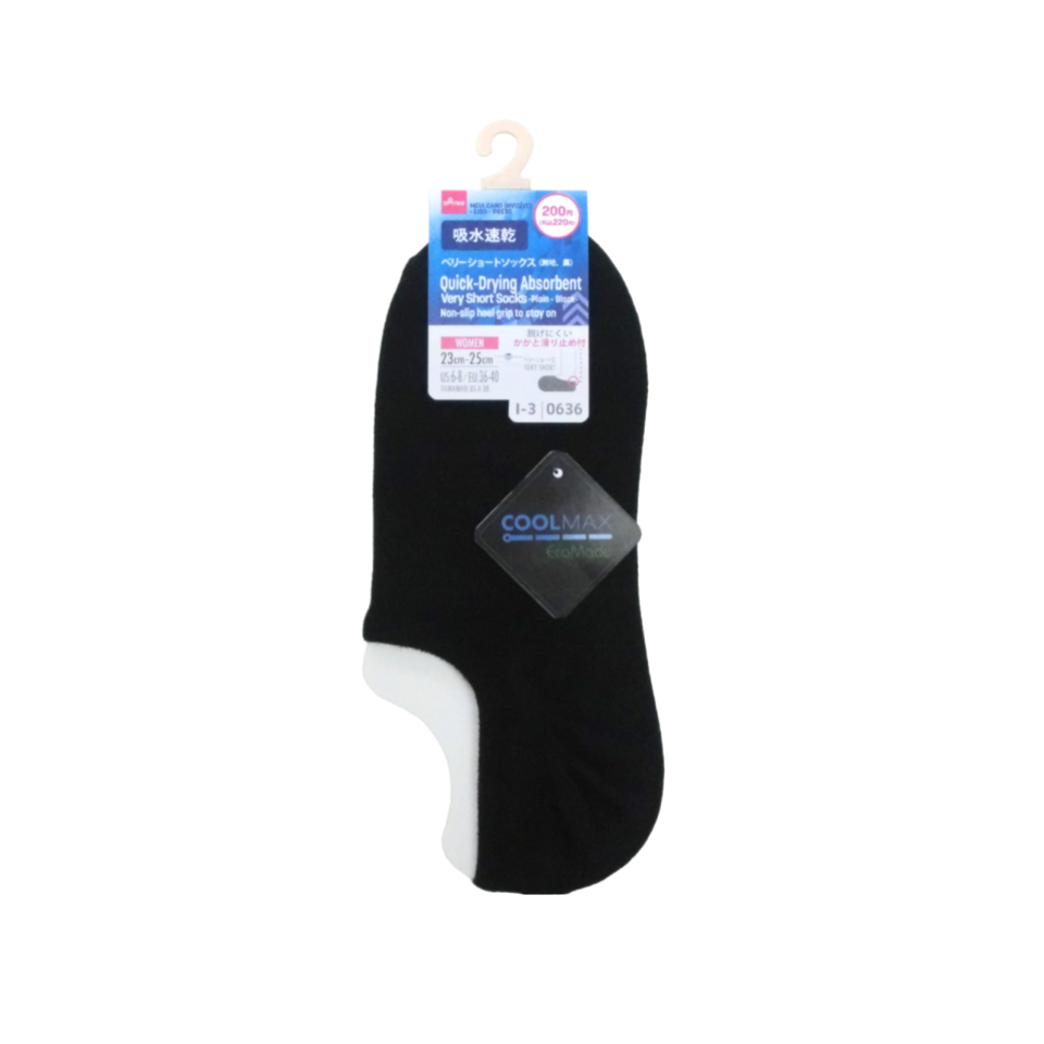 Very Short Socks Plain Black