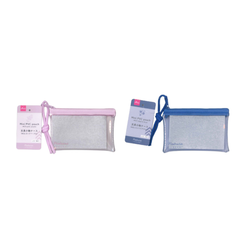 Mini PVC Pouch Pink Purple/Empire Blue