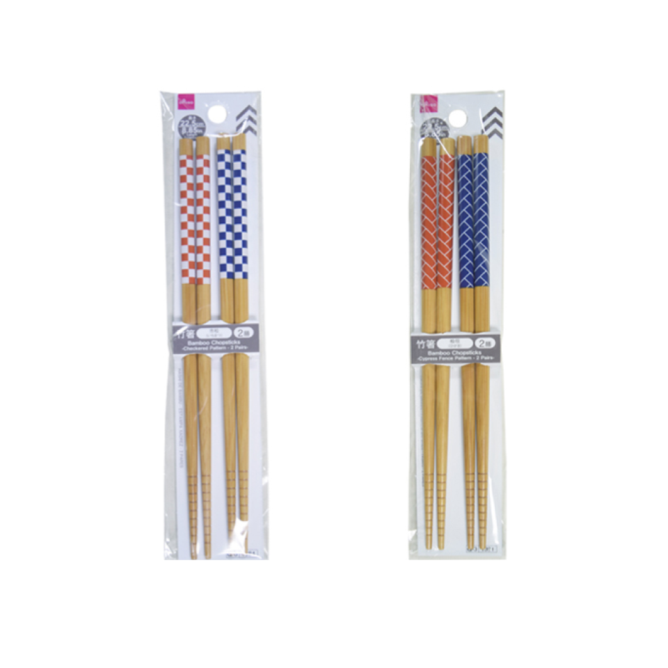 Bamboo Chopsticks Checkered/Cypress Fence