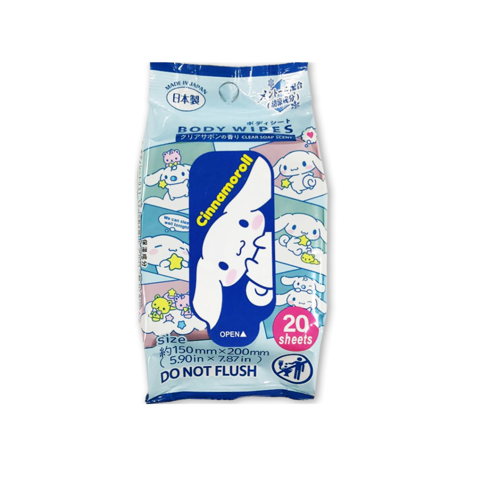 Body Wipes Cinnamoroll Clear Soap Scent