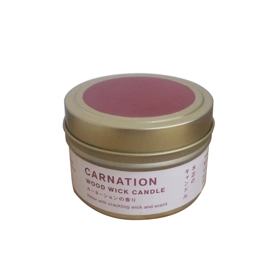 Candle Wood Wick Carnation